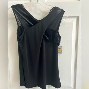Inc Sleeveless Deep Black Top- PM
